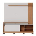 Ver imagem 2 de Estante para Tv até 75 Polegadas Boss 2 Portas Off White/freijó 1800 - Pnr Móveis