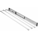 Ver imagem 1 de Porta Toalhas Pano de Prato Triplo Suporte Deslizante Cozinha Armário Aço Inox