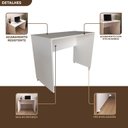 Ver imagem 6 de Escrivaninha Branca 100x60 cm para Home Office e Escritório – Mesa para Computador e Estudos