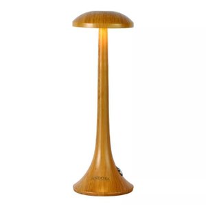 Abajur Sindora Dct02514 Metal Palha e Acrílico Bateria Recarregável (usb) Φ10×29cm 2w 120lm