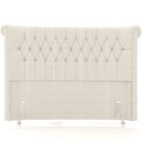 Ver imagem 4 de Cabeceira Cama Box Queen 160cm Estofada Meora P05 Linho Creme - Lyam Decor