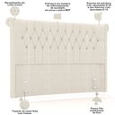 Ver imagem 6 de Cabeceira Cama Box Queen 160cm Estofada Meora P05 Linho Creme - Lyam Decor