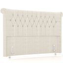 Ver mais imagens de Cabeceira Cama Box Queen 160cm Estofada Meora P05 Linho Creme - Lyam Decor