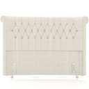 Ver imagem 1 de Cabeceira Cama Box Queen 160cm Estofada Meora P05 Linho Creme - Lyam Decor