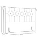 Ver imagem 7 de Cabeceira Cama Box Queen 160cm Estofada Meora P05 Linho Creme - Lyam Decor