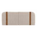 Ver imagem 1 de Cabeceira Painel Orgânico Cama Box Casal Padrão Flay 140cm Dobrável Bouclé Bege - Desk Design