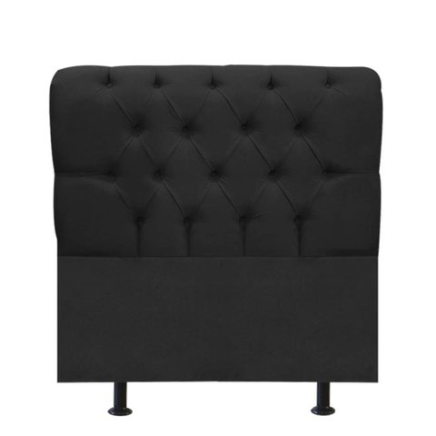 Cabeceira para Cama Box Solteiro 90 Cm Paris:preto