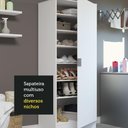 Ver mais imagens de Sapateira Armário Multiúso Madesa Isis 1 Porta - Branco