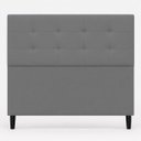 Ver imagem 5 de Cabeceira Decorativa Ivy para Cama de Casal 140 cm Suede Cinza