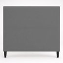 Ver imagem 7 de Cabeceira Decorativa Ivy para Cama de Casal 140 cm Suede Cinza