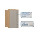 Ver imagem 5 de Módulo Guarda-Roupa Aéreo 1 Porta Elegance Cinza/Angelin/Niquel