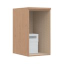 Ver imagem 4 de Módulo Guarda-Roupa Aéreo 1 Porta Elegance Cinza/Angelin/Niquel