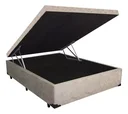 Ver imagem 1 de Base Box Baú Casal Suede:bege