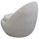 Ver imagem 7 de Poltrona Decorativa Orgânica Kaira Base Fixa Veludo Off White - Nexta Casa