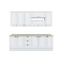 Ver imagem 5 de Cozinha Modulada Completa Americana 10 Peças 4aéreos+3balcões+3complementos C5p31 Branco