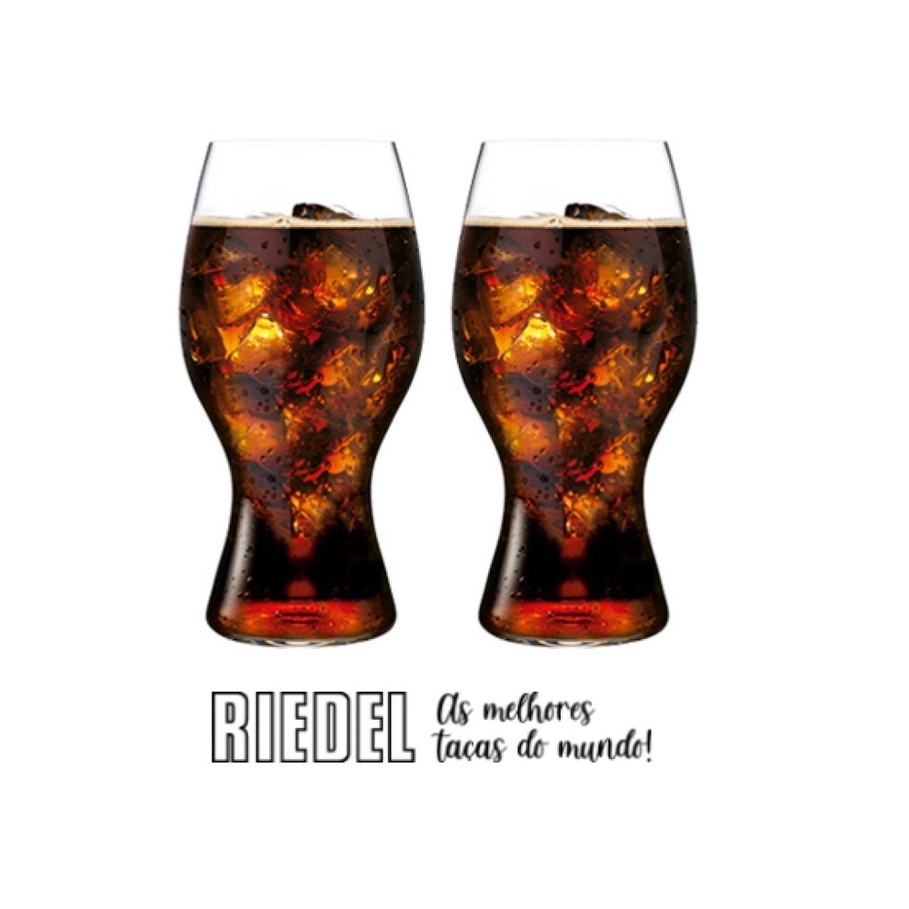 Conjunto 2 Copos de Cristal Riedel Coca Cola 480ml Premium - 4