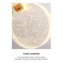 Ver imagem 7 de Pendente Redondo Cristal Bolhas Luminária Moeda Bolachao Led 7w 3500k Cabeceira Lavabo Balcão Equipe