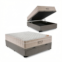 Ver imagem 1 de Cama Box Baú Casal com Colchão Airtech Ortobom 138x188x70cm