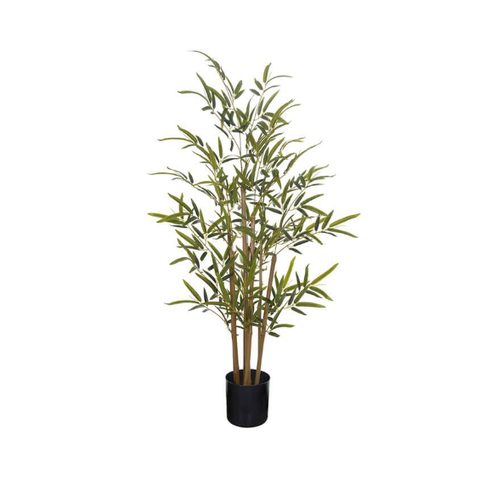 Planta Árvore Artificial Bambu Real Toque Verde 90cm