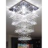 Lustre Teto Cristal para Sala de Jantar Alto Brilho:80cm/bivolt - 4