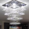 Lustre Teto Cristal para Sala de Jantar Alto Brilho:80cm/bivolt - 2