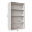 Ver imagem 2 de Armário Aéreo 2 Portas 135cm com Porta de Vidro Arizona CabeCasa MadeiraOriginals Branco/Cinza
