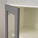 Ver mais imagens de Armário Aéreo 2 Portas 135cm com Porta de Vidro Arizona CabeCasa MadeiraOriginals Branco/Cinza