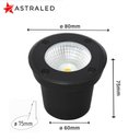 Ver imagem 3 de Balizador Solo 7w 3000k 550lm Ip65 Preto-astraled