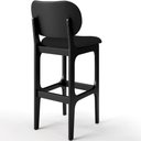 Ver mais imagens de Kit 02 Banquetas Alta Para Cozinha Madeira Fixa Betta L02 Preto Facto Preto - Lyam Decor
