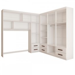 Guarda-roupa Casal Modulado Paradise 10 Portas 6 gavetas - Panorama Móveis - 3