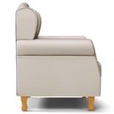 Ver imagem 6 de Kit 02 Poltronas de Amamentação Pés Madeira Lucy P04 Sintético Bege - Mpozenato
