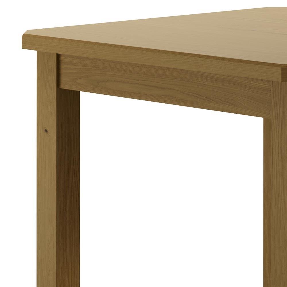 Mesa de Jantar 120cm 4 Lugares Pés Madeira Maciça Nogueira Safira Shop Jm - 3