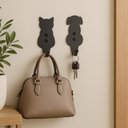 Ver imagem 4 de Kit 2 Ganchos de Parede 8cm Gato Cachorro Pendurador Bolsas Casacos Chaves Luft Masutti