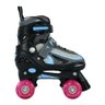 Patins Quad Infantil Flash Led Rosa | 58mm - 2