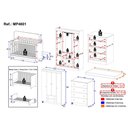 Ver imagem 4 de Quarto de Bebê Completo Berço Americano 3 em 1 Colchão Encanto Multimóveis Mp4601 Madeirado/