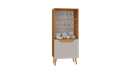 Ver imagem 1 de Cristaleira 4 Portas Plena Candian JCM Movelaria Cinamomo/Off White
