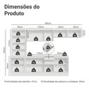 Ver imagem 4 de Armário de Cozinha Completa 100% Mdf 300 Cm Branco Smart Madesa 04