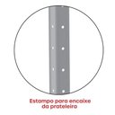 Ver mais imagens de Estante de Estrutura Metálica com 5 Prateleiras 175cm(a)92acm(l)40cm(p) com Reforço Cinza