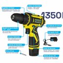 Ver imagem 2 de Furadeira Parafusadeira Chiaperini 1350 3/8 A Bateria 12V 1.3amp Carregador Bivolt