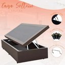 Ver imagem 2 de Cama Box Baú Solteiro Suede ou Corino Várias Cores - Suede - Marrom