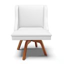 Ver mais imagens de Kit 4 Cadeiras Estofadas para Sala de Jantar Base Giratória de Madeira Lia Sintético Branco - Ibiza