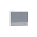 Ver imagem 1 de Guarda-roupa Modulado 97cm Aéreo 2 Portas Alpes Luciane