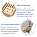 Ver imagem 7 de Cama Casal 4 Gavetas 100% Mdf Aurora