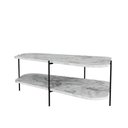 Ver imagem 1 de Mesa de Centro para Sala 109cm Orgânica Chicago - Branco