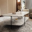 Ver imagem 4 de Mesa de Centro para Sala 109cm Orgânica Chicago - Branco