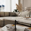 Ver imagem 5 de Mesa de Centro para Sala 109cm Orgânica Chicago - Branco
