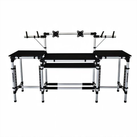 Rack Titanium Set Dj Linear Rav-l C/ Suporte P/ Monitor Lcd