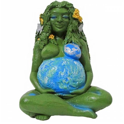 Estatua deusa gaia mae terra 17 cm ( B42005 ) - UN