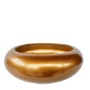 Ver imagem 1 de Vaso Cachepot Dourado Ikebana Bacia Enfeite de Mesa Orquídea
