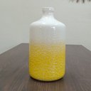 Ver imagem 2 de Vaso Decorativo Enfeite Casa Cerâmica 36x19x19cm Amarelo